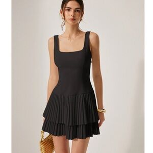 Elegant Black Sleeveless Dress